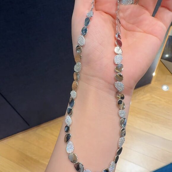 APM Monaco Galet Sterling Silver Silver Necklace - Picture 5 of 6